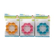 Wholesale - Bebeta TEETHER RING, BLUE, PINK, ORANGE, 3 ASSTD, UPC: 810002205514